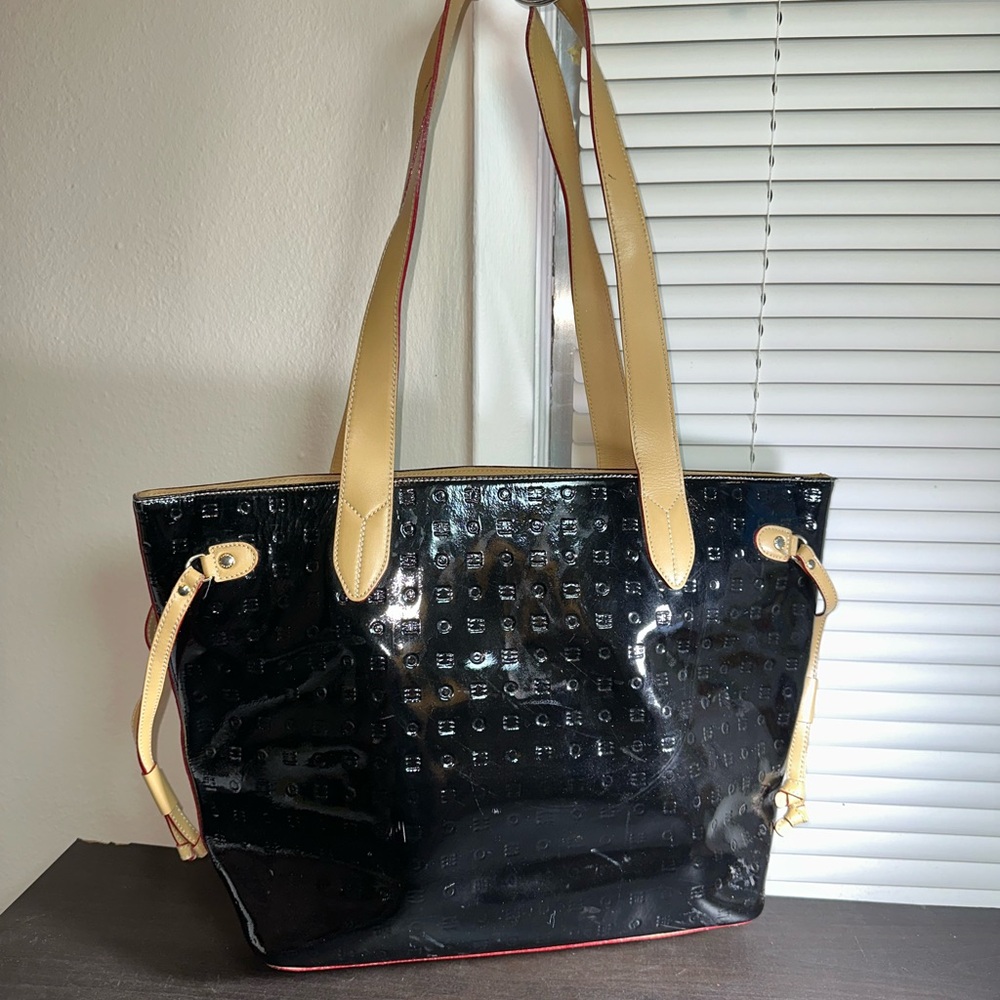 Arcadia Black and Cream Tote Bag